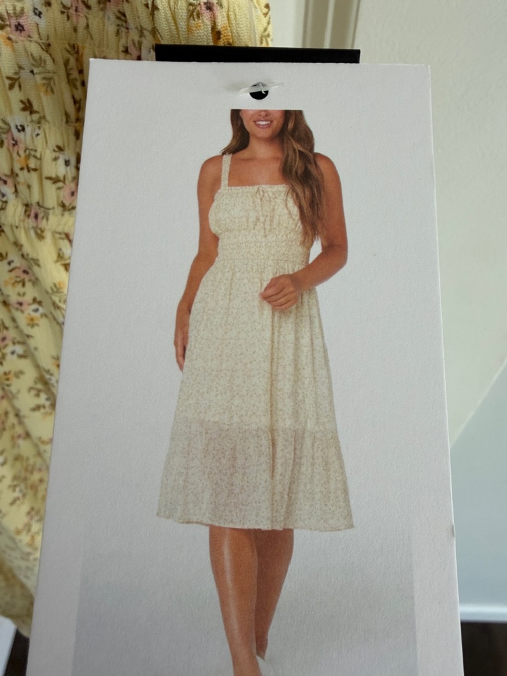 Smocked Midi Dress